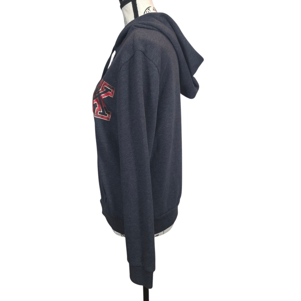 Victorias Secret PINK Hoodie Size Medium Full Zip‎ Logo Sweatshirt Gray - Picture 3 of 9
